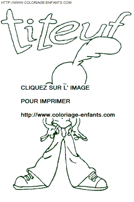 coloriage Heros Titeuf