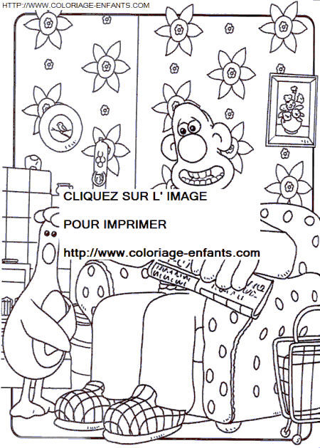 coloriage Heros Wallace Et Gromit