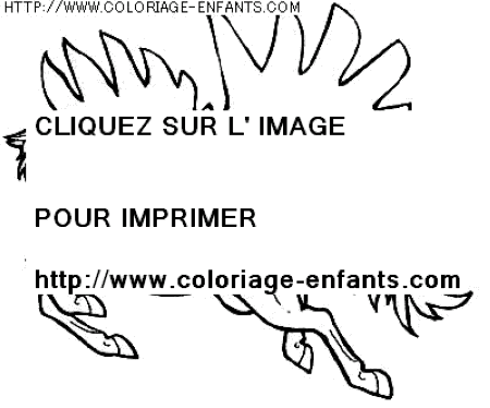 coloriage histoire licornes