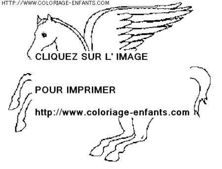 coloriage histoire licornes