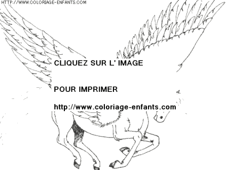 coloriage histoire licornes