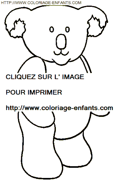 coloriage koalas