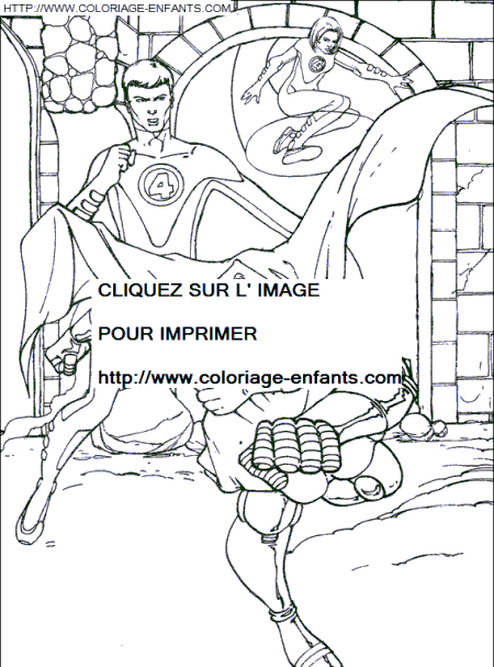 coloriage les 4 fantastiques dr fatalis se revolte