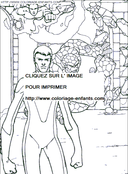 coloriage les 4 fantastiques mr fantastic