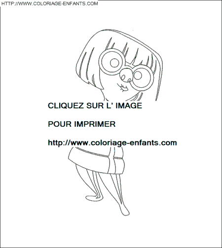 coloriage les indestructibles edna