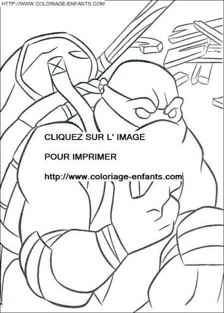 coloriage les tortues ninja donatello cherche une solution