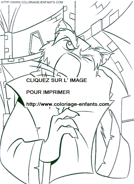 coloriage les tortues ninja le maitre splinter reflechit