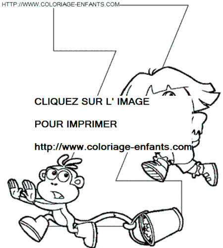 coloriage Alphabet Dora lettre Z