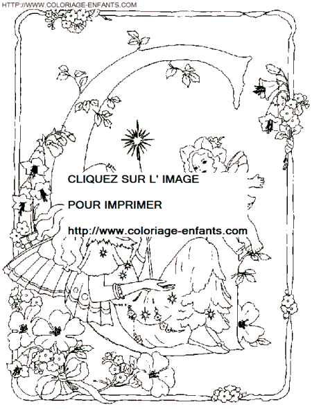 coloriage Alphabet fee lettre G