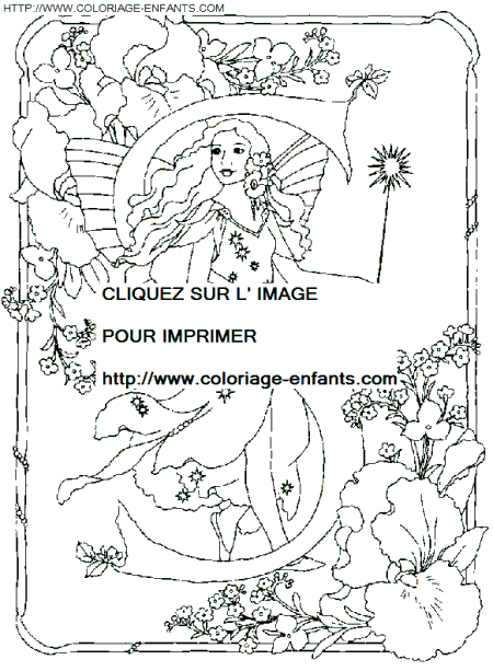 coloriage Alphabet fee lettre S