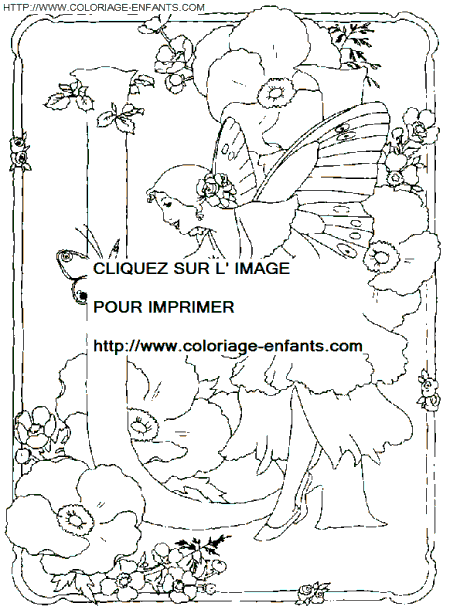 coloriage Alphabet fee lettre U