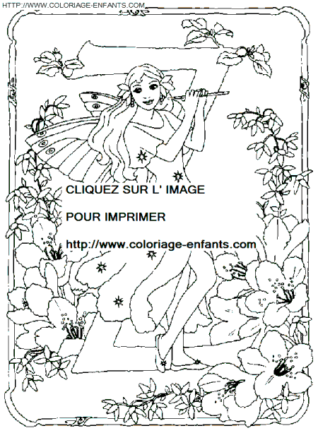 coloriage Alphabet fee lettre Z