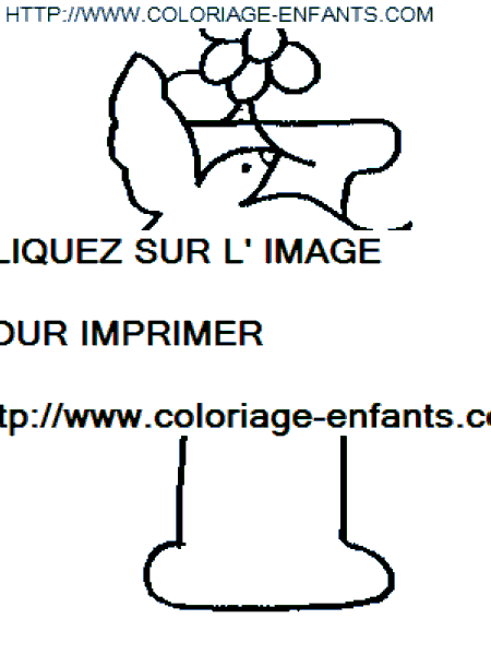 coloriage lettre oiseaux lettre i