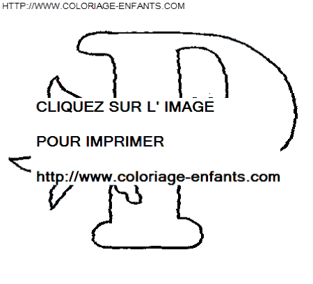 coloriage lettre oiseaux lettre p