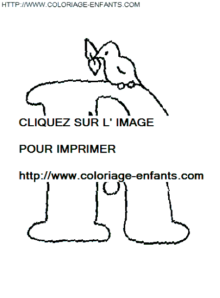 coloriage lettre oiseaux lettre r