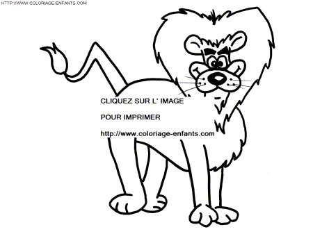 coloriage lions