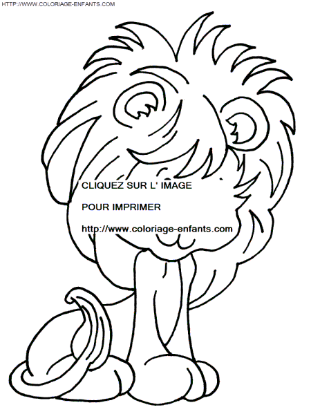 coloriage lions