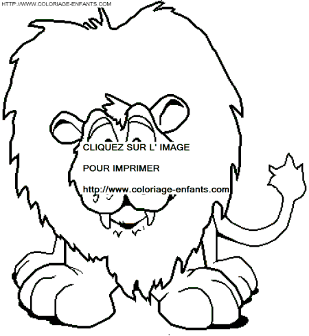 coloriage lions