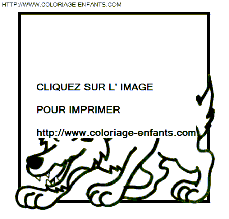 coloriage loups