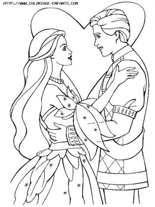 coloriage mariage