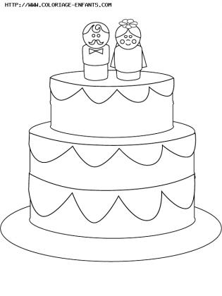 coloriage mariage