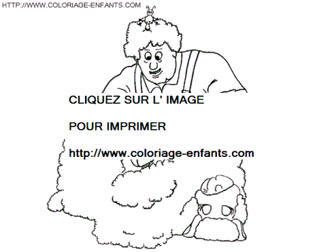 coloriage moutons