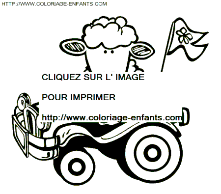 coloriage moutons