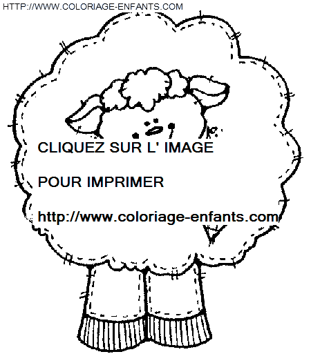 coloriage moutons