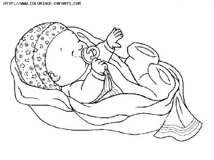 coloriage naissance
