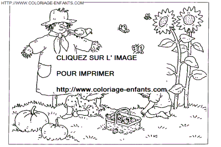 coloriage Nature Automne