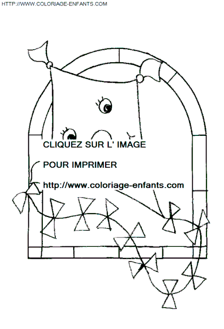 coloriage Nature Cerfs Volants