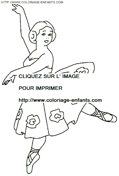 coloriage Nature Danseuses