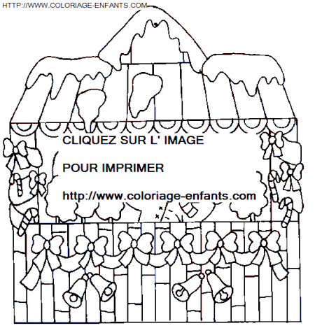 coloriage Nature Maisons