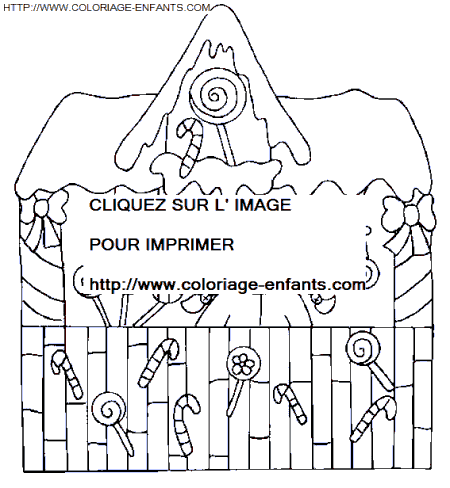 coloriage Nature Maisons