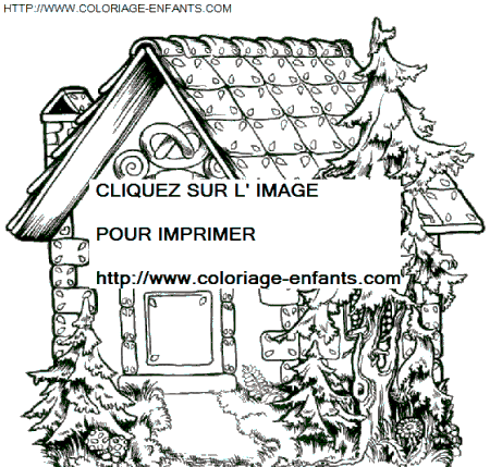 coloriage Nature Maisons