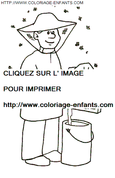 coloriage Nature Metiers