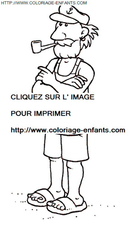coloriage Nature Metiers