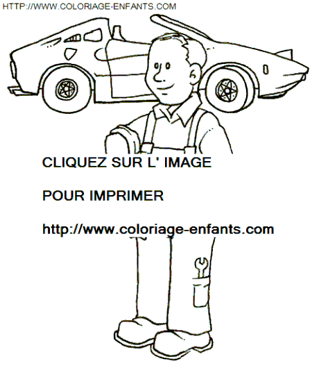 coloriage Nature Metiers