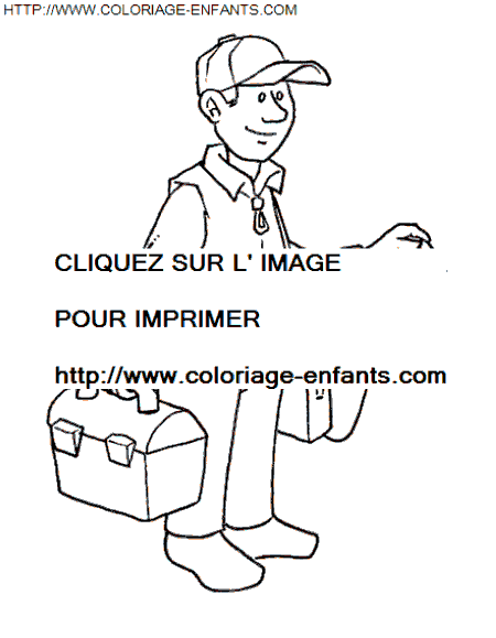 coloriage Nature Metiers