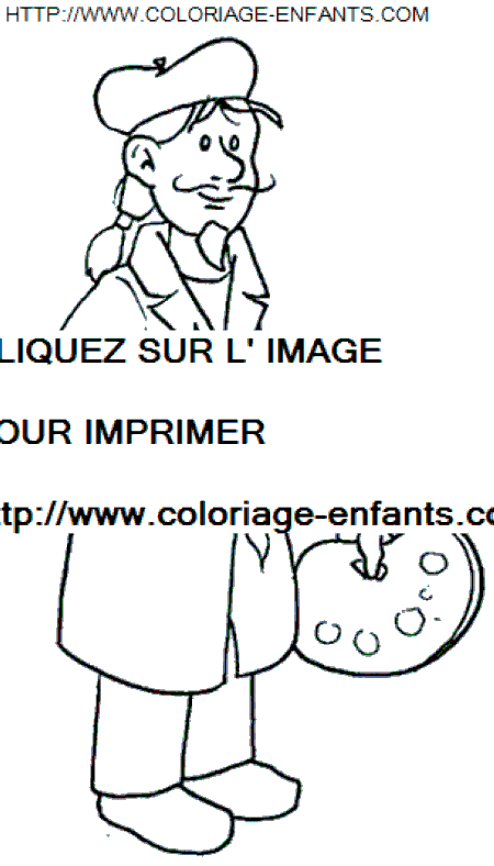 coloriage Nature Metiers