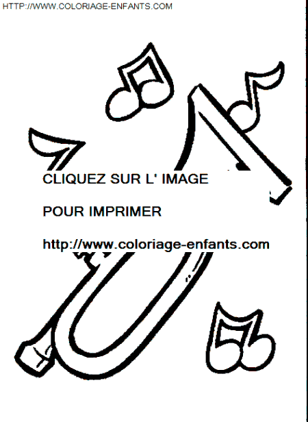 coloriage Nature Musique