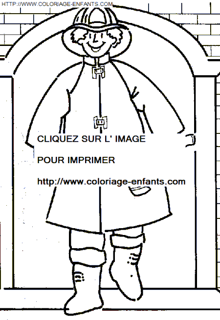 coloriage Nature Pompiers