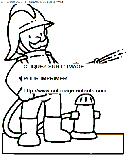 coloriage Nature Pompiers