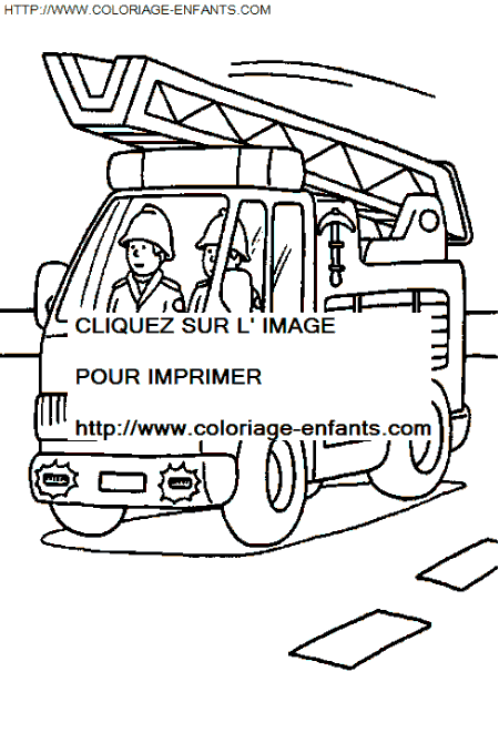 coloriage Nature Pompiers