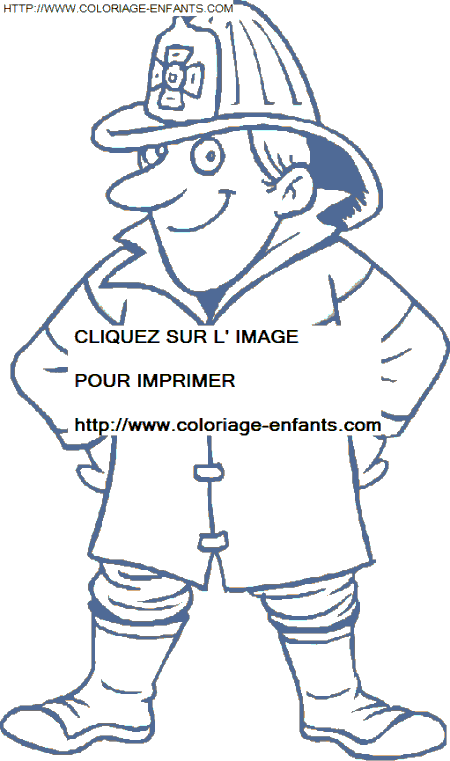 coloriage Nature Pompiers