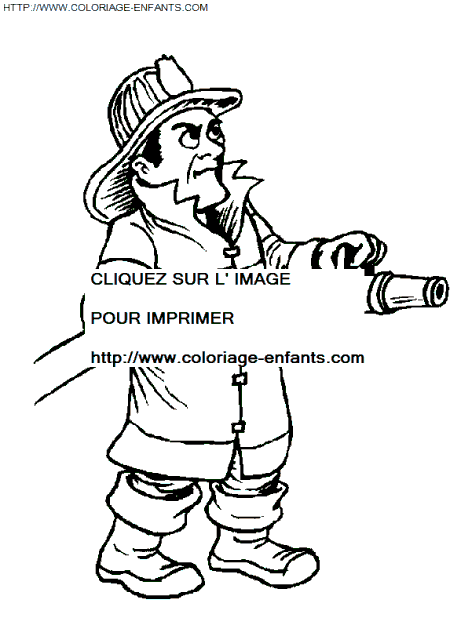 coloriage Nature Pompiers