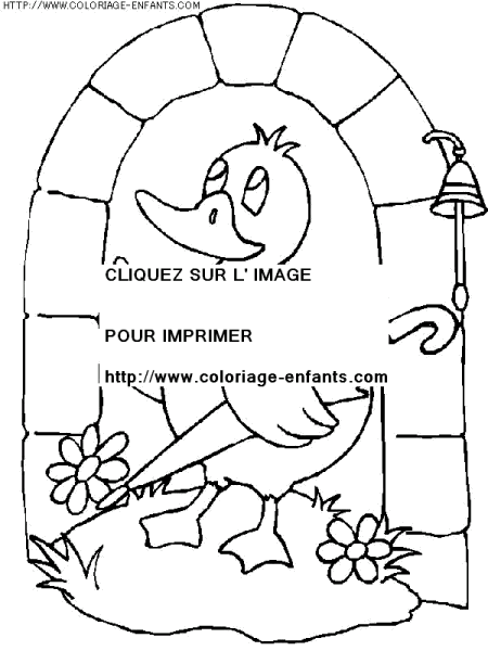 coloriage nature printemps