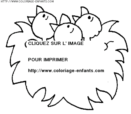 coloriage nature printemps