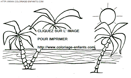 coloriage Nature Vacances