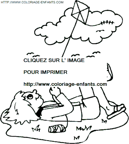 coloriage Nature Vacances